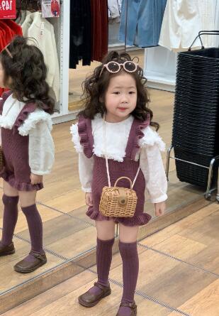 春新作★キッズ用アパレル★サロペット★Tシャツ★90-140