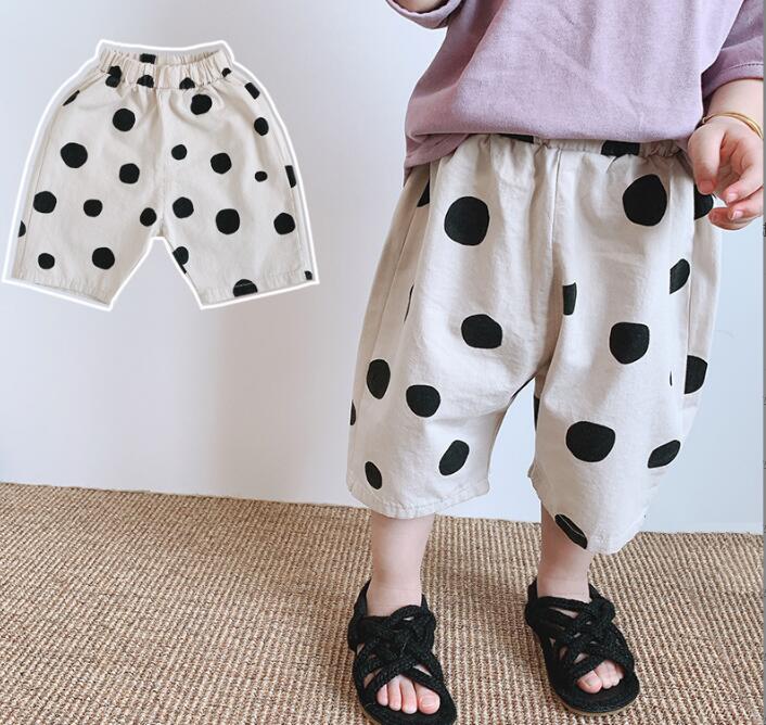 子供服★ボトムス★ズボン★水玉★七分丈★韓国風子供服★キッズ女の子★80-130CM