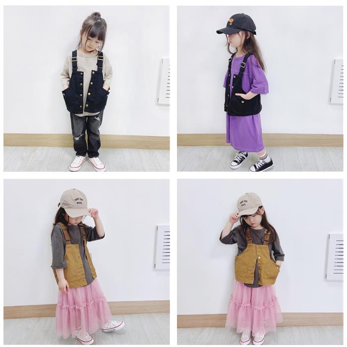 2023春夏新品★親子用服　トップス　ベスト　身長向け90-175cm★2色