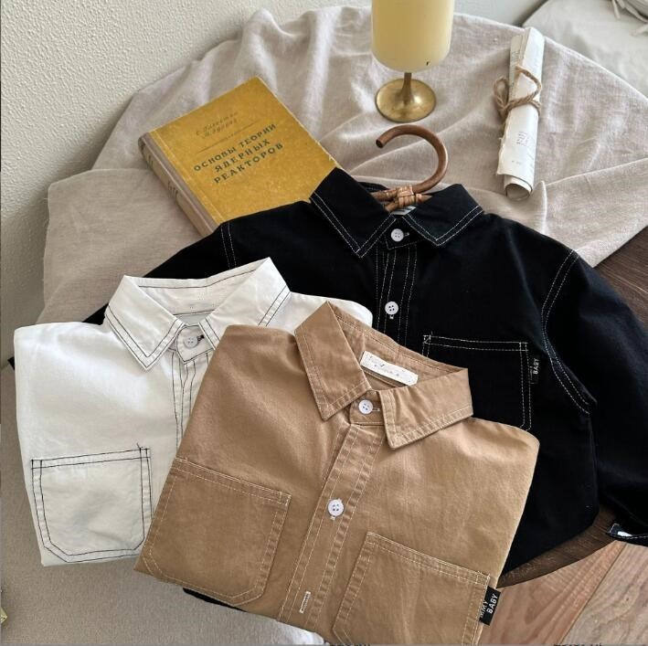 2023★春新作★韓国風子供服★トップス★シャツ★3色90-140CM