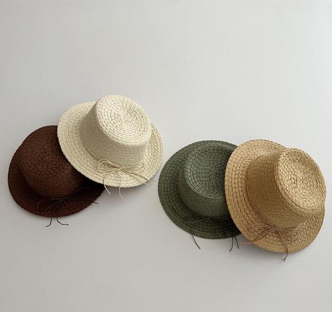 子供用★帽子★キッズ★日焼け防止★麦わら帽子★男女兼用★砂浜★カジュアル★4色