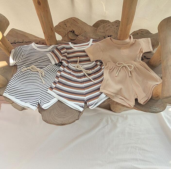 2023★春夏新作★韓国風ベビー服★トップス+ズボン2セット★3色73-100CM