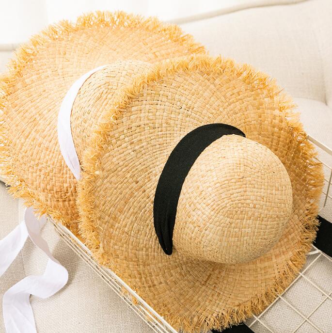 2023★ビーチキャップ★キッズ帽子★麦わら帽子★草編み帽子★2色