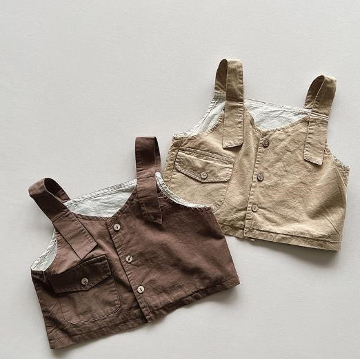 2023春新品★子供服　トップス　ベスト　80-130cm★2色