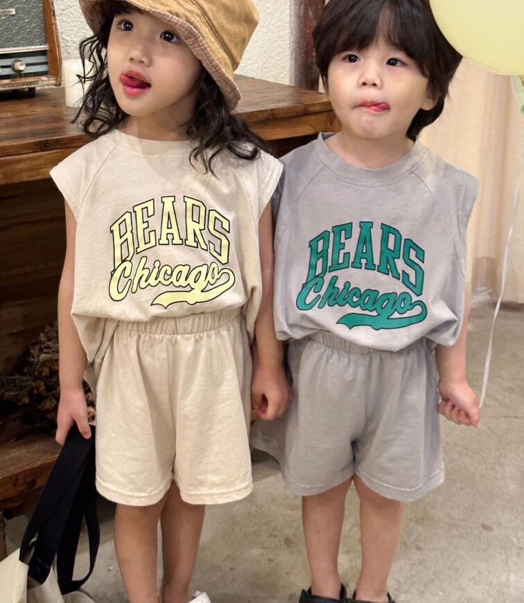 2023★春夏新作★韓国風子供服★トップス+ズボン2セット★2色80-150CM