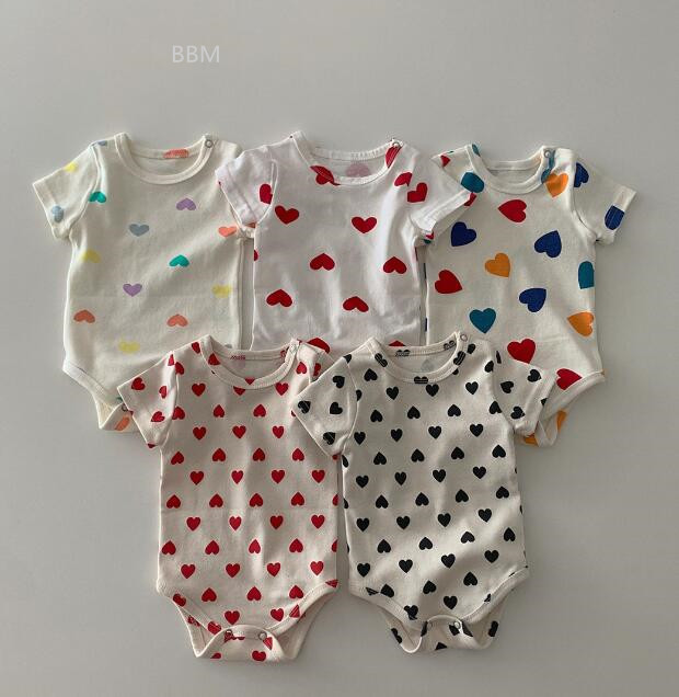 2023★春夏新作★韓国風ベビー服★ロンパース★半袖★5色66-90CM