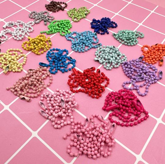 激安販売★DIYチェーン　アクセサリー　キーホルダーパーツ　2.4mm*12cm★50p