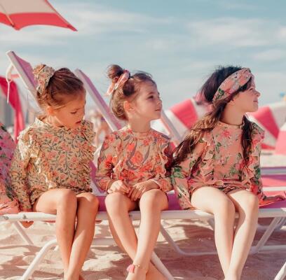 2023年新作★キッズ用アパレル　水着★2点セット★90-140