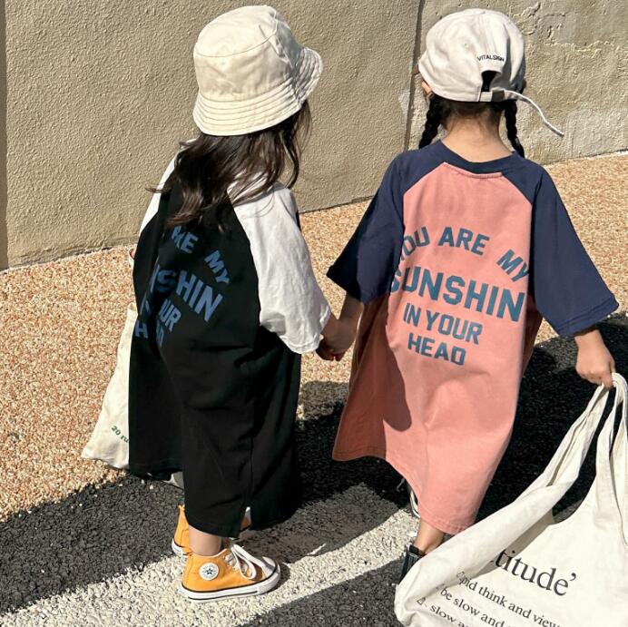 子供服★ワンピース★半袖★キッズ女の子★韓国風子供服★カジュアル★2色★80-150CM