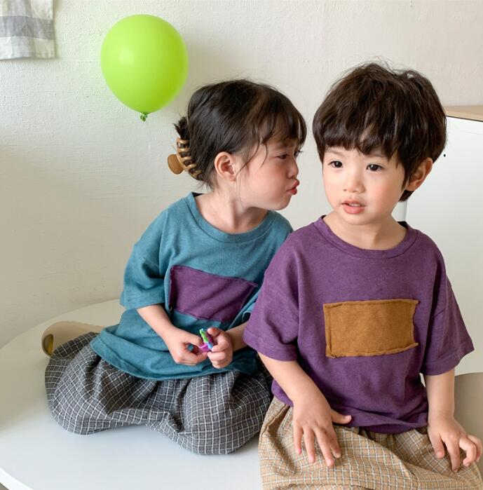 子供服★半袖シャツ★Tシャツ★トップス★韓国風子供服★キッズ★男女兼用★3色★80-130CM