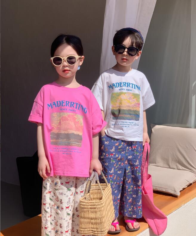 2023★春夏新作★韓国風子供服★トップス★Tシャツ★2色90-150CM