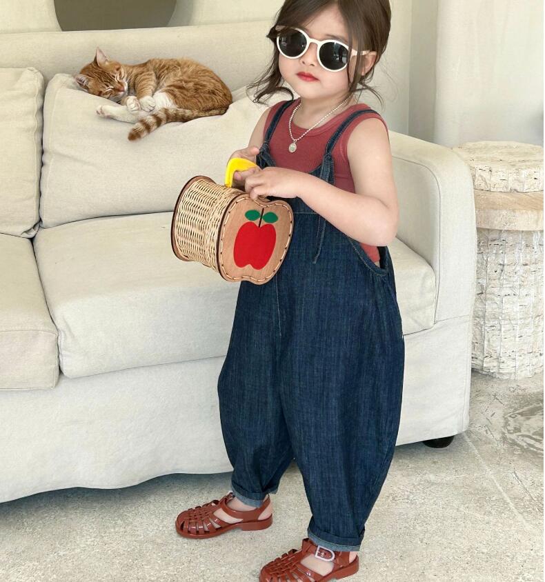 2023★春夏新作★韓国風子供服★ベスト★サロペット★2色7-17