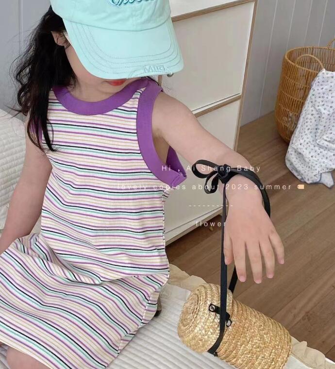 2023年★子供服　ワンピース★90-130cm★2色