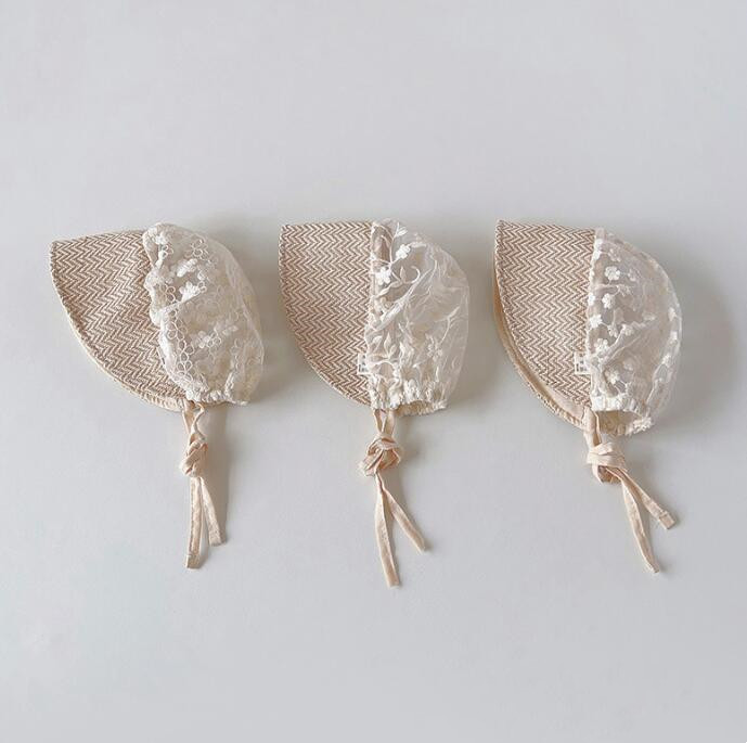 子供用★帽子★キャップ★日焼け防止★ベビー★可愛い★レース★3色