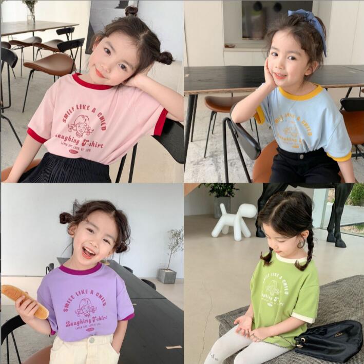 2023★春夏新作★韓国風子供服★トップス★Tシャツ★2色90-140CM