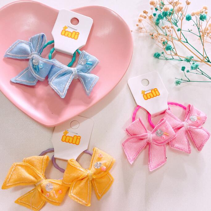 子供用★キッズ★髪飾り★まとめ髪用★ヘアアクセサリー★ヘアゴム★2枚入り★多色