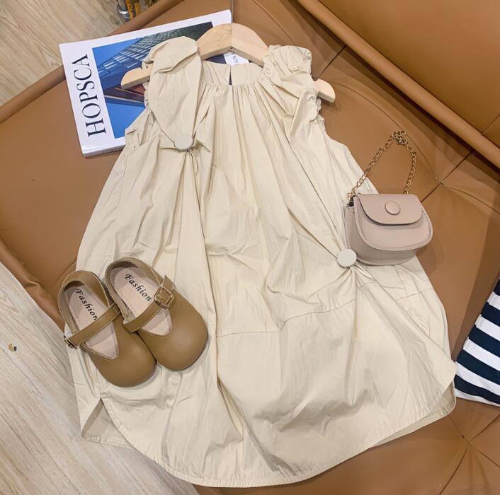 子供服★ワンピース★韓国風子供服★キッズ女の子★親子★無地★80-140CM