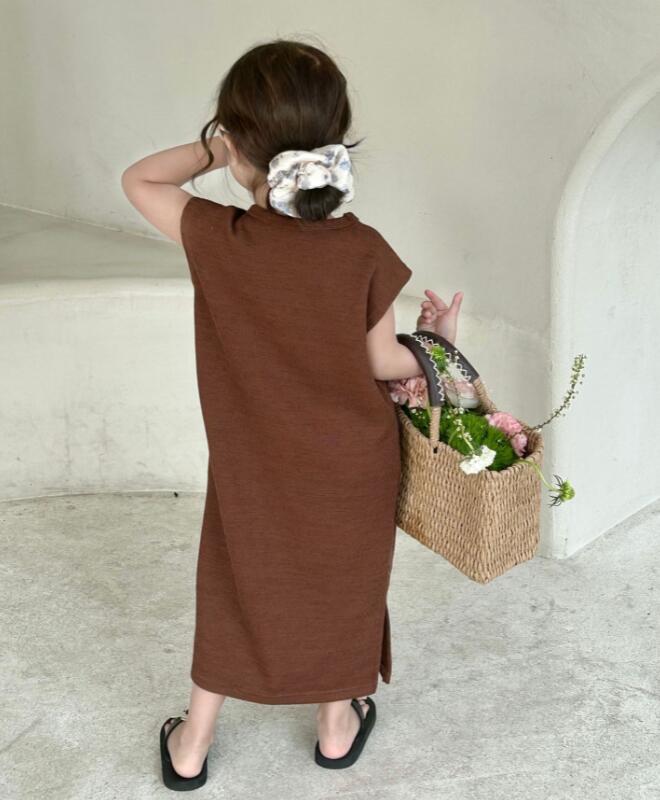 2023新品★子供服　ニットワンピース★90-140cm★