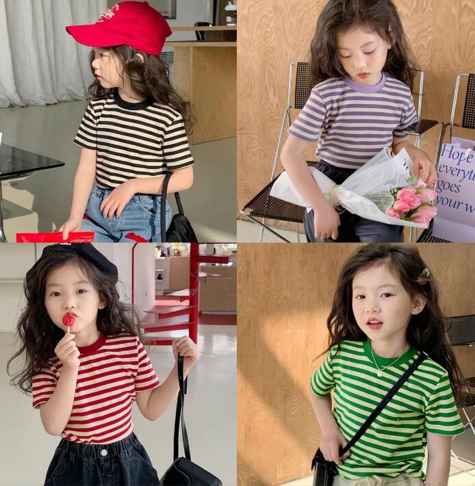 2023★春夏新作★韓国風子供服★トップス★Tシャツ★4色80-150CM