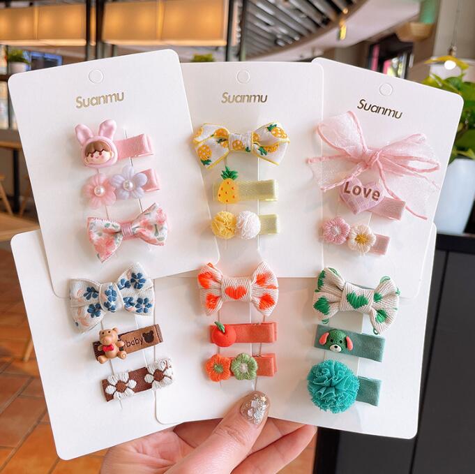 子供用★キッズ★髪飾り★まとめ髪用★ヘアアクセサリー★ヘアピン★3枚入り★韓国風★多色