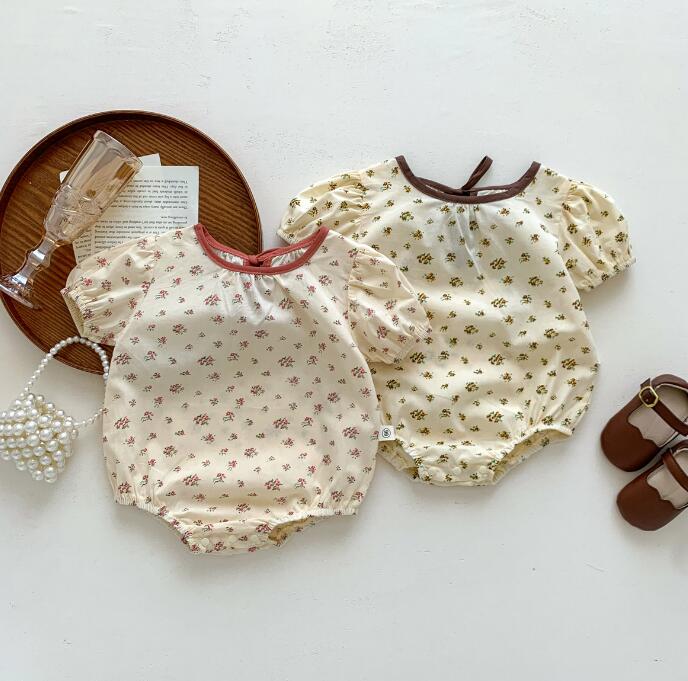 子供服★ロンパース★連体服★韓国風子供服★ベビー★花柄★可愛い★2色★66-90CM