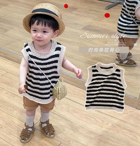 2023夏新入荷★ベビー服　ニットベスト★66-100★
