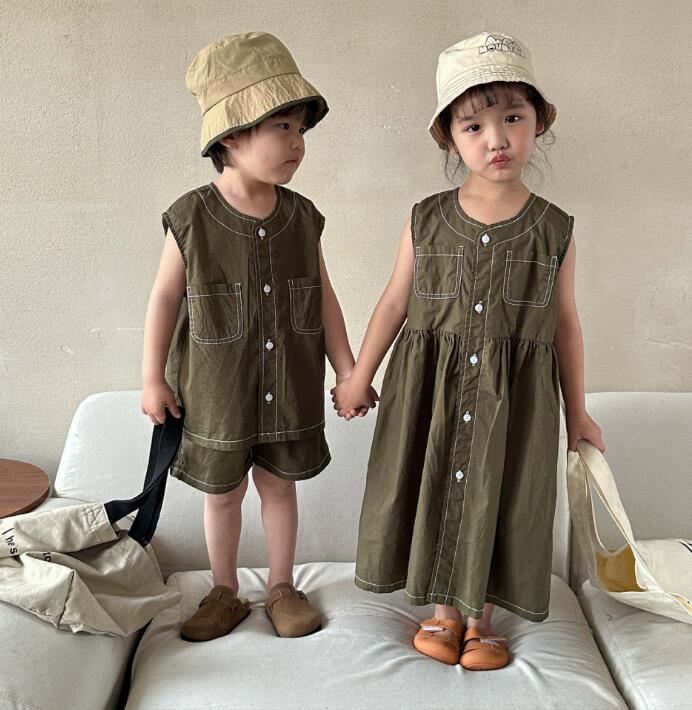 2023★春夏新作★韓国風子供服★トップス+ズボン★ワンピース★2色80-150CM