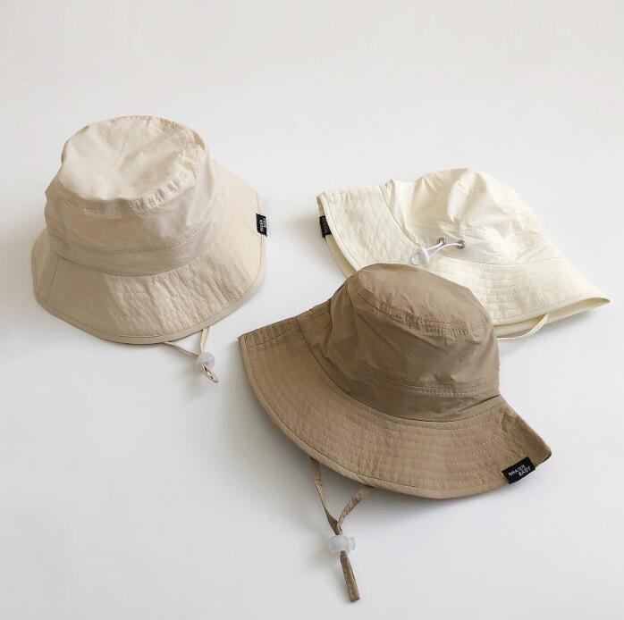 子供用★帽子★バケットハット★キッズ★男女兼用★日焼け防止★無地★3色
