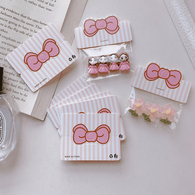 包装カード アクセサリー用品 ショップカード 包装 袋 ヘアピンラッピング インナーパッケージ 200枚入