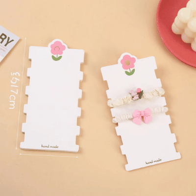 包装カード アクセサリー用品 包装タグ ショップカード ラッピング インナーパッケージ 8.3*17cm 100枚入