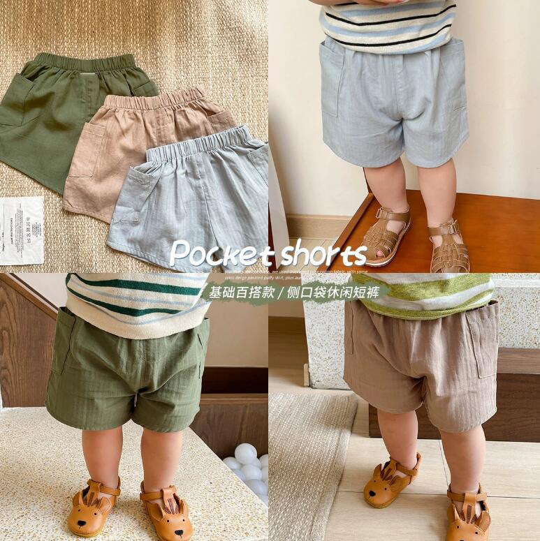 2023新品★子供服　ショートズボン★80-120cm★3色