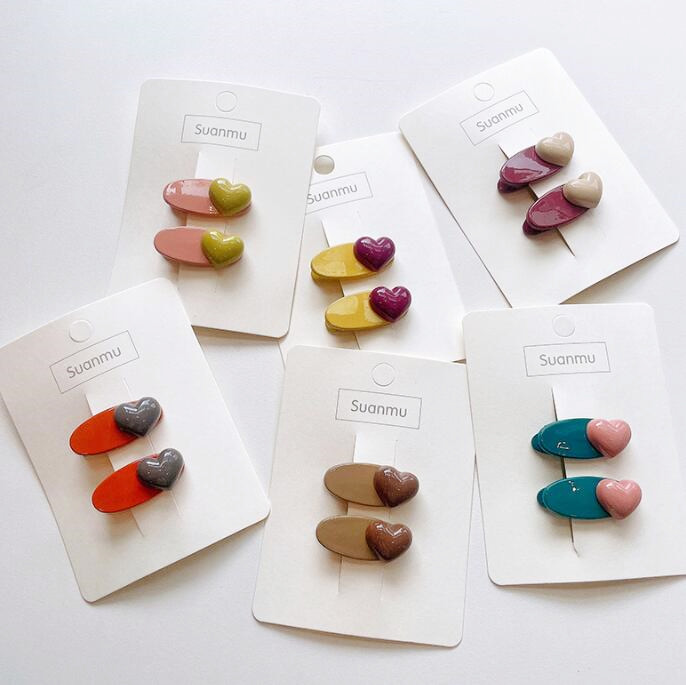 子供用★ヘアピン★髪飾り★まとめ髪用★ヘアアクセサリー★韓国風★2枚入り★多色