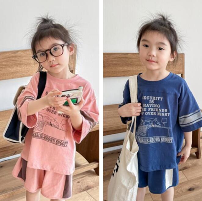 子供服★トップス+パンツ★セットアップ★韓国風子供服★キッズ★男女兼用★2色★80-130CM