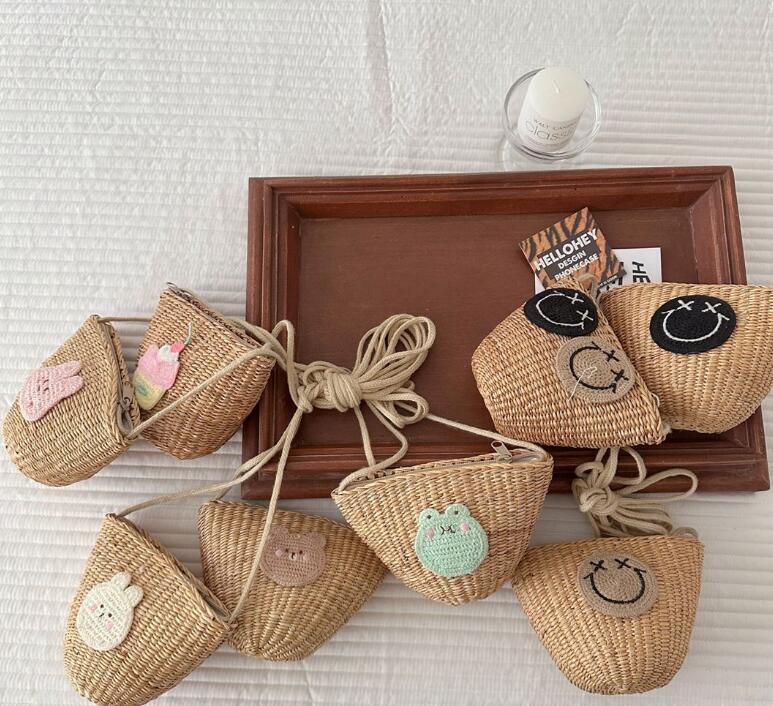 新登場★子供バッグ　藤編み可愛いバッグ★8種