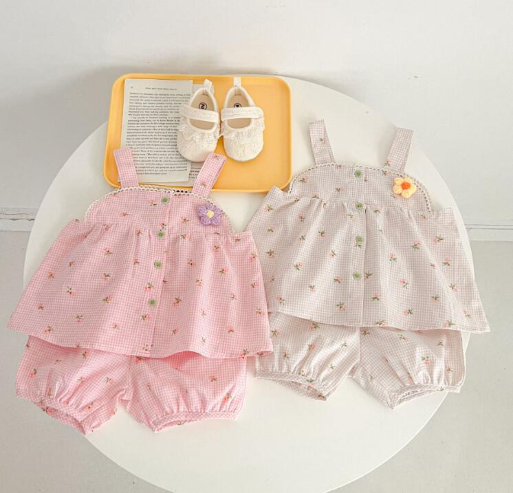 子供服★トップス+パンツ★セットアップ★韓国風子供服★ベビー★可愛い★2色★66-100CM