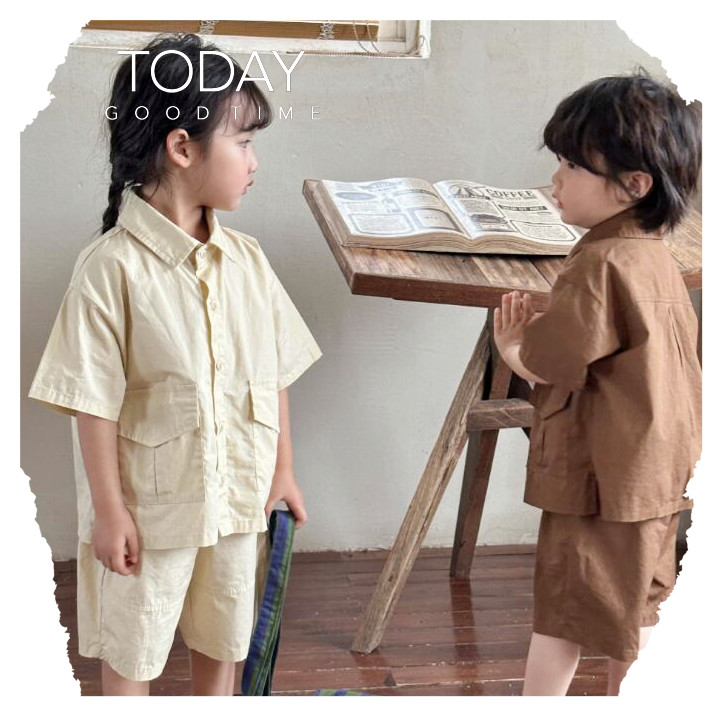 子供服★トップス+パンツ★セットアップ★キッズ★男女兼用★韓国風子供服★2色★80-150CM