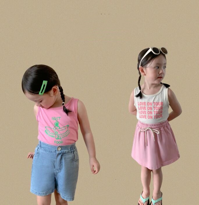 2023★春夏新作★韓国風子供服★ベスト★2色80-140CM