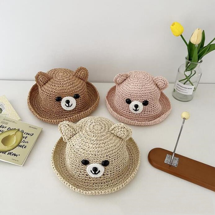 子供用★帽子★麦わら帽子★キッズ★男女兼用★日焼け防止★カジュアル★3色