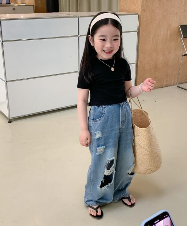 2023★春夏新作★韓国風子供服★ジーンズ★90-140CM