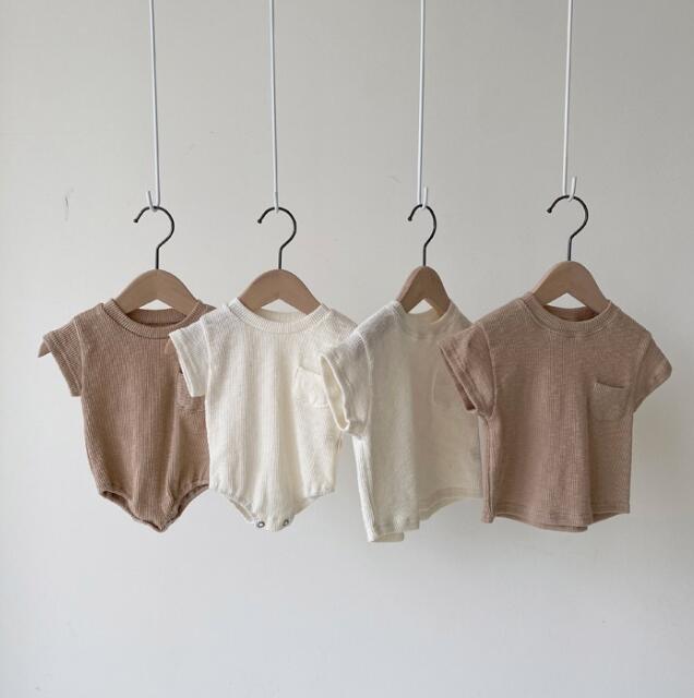 2023★春夏新作★韓国風ベビー服★Tシャツ★ロンパース★66-90CM
