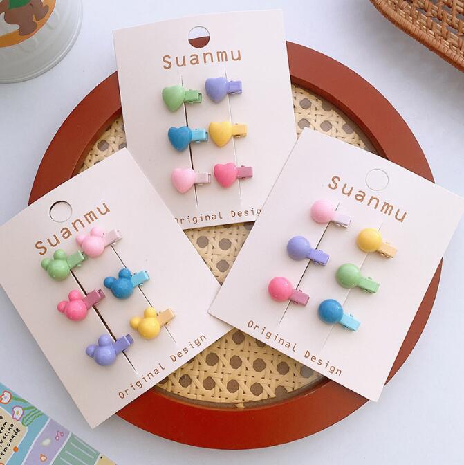 髪飾り★まとめ髪用★ヘアアクセサリー★子供用★キッズ女の子★ヘアピン★6枚入り★多色