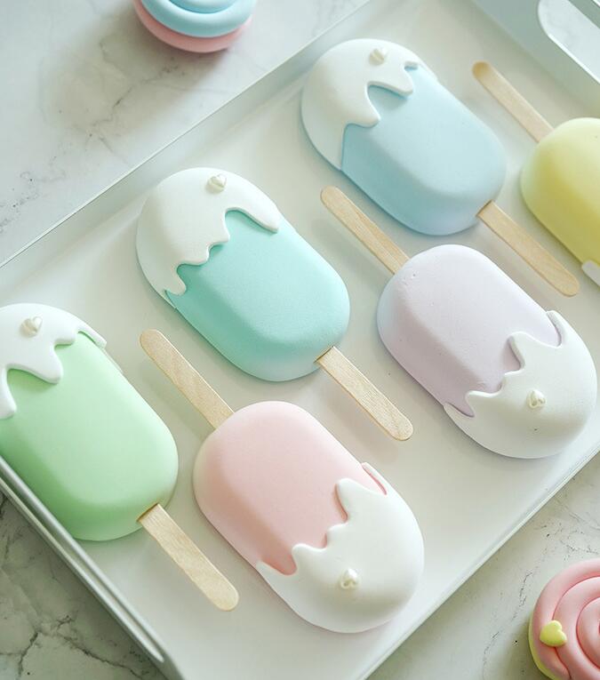 新作★倣真アイスクリーム　デザート　マカロン装飾★撮影用品