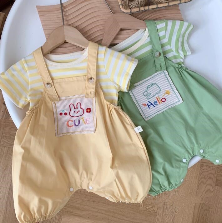 2023★春夏新作★韓国風子供服★トップス★サロペット★2色66-90CM