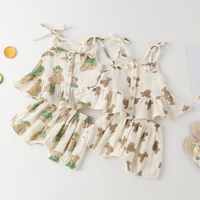 2023★春夏新作★韓国風ベビー服★トップス+ズボン2セット★4色73-100CM