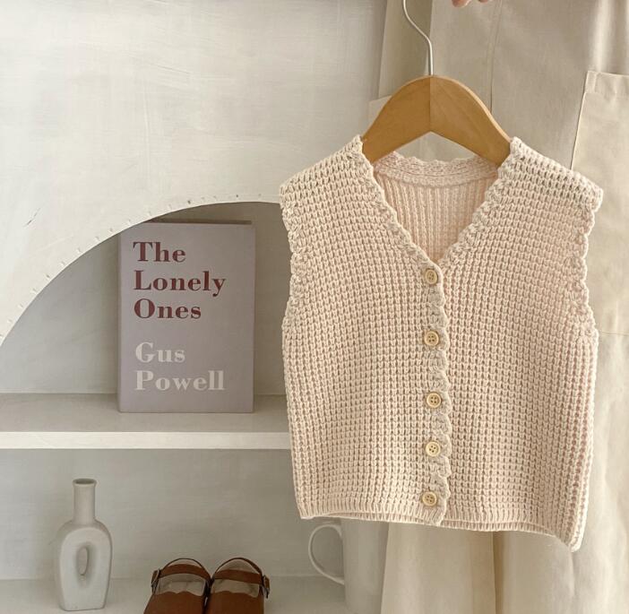 2023秋新作★ベビー服　ニットベスト★66-100★