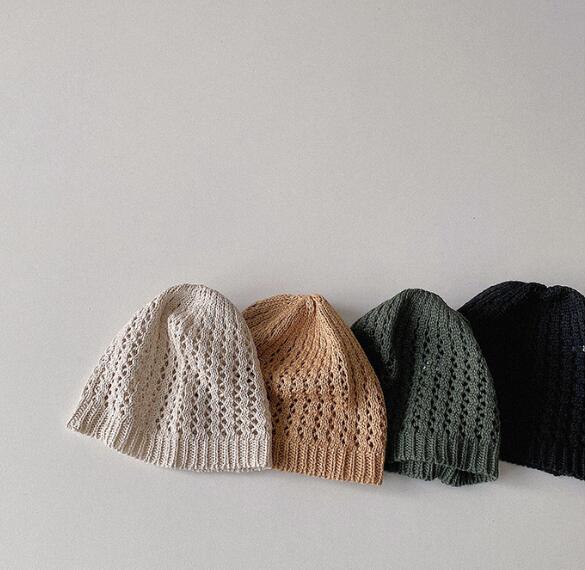 子供用★帽子★キッズ帽子★キッズ★韓国風★ニット帽子★男女兼用★毛糸帽子★無地★4色