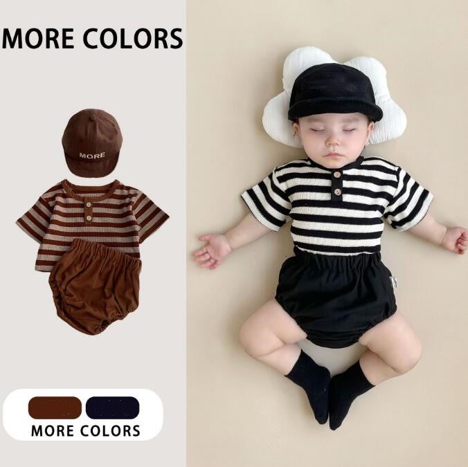 子供服★トップス+パンツ★セットアップ★韓国風子供服★ベビー★男女兼用★2色★66-100CM