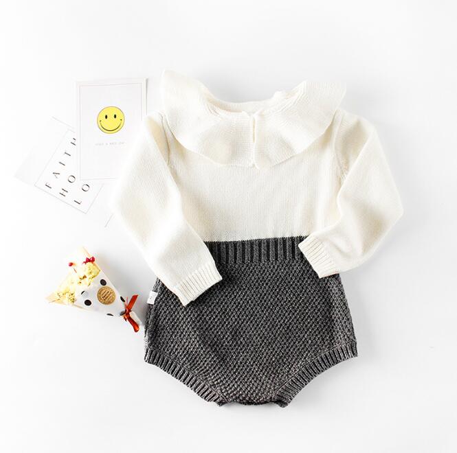 子供服★ロンパース★連体服★韓国風子供服★ベビー★ニット★可愛い★3色★66-100CM