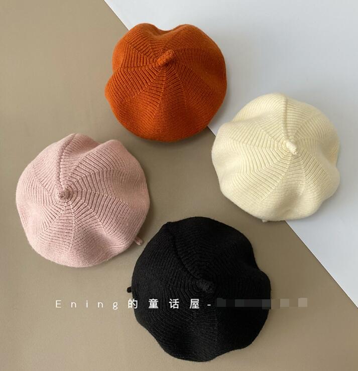 2023年秋新作★キッズ用★帽子★ニットベレー帽★7色★