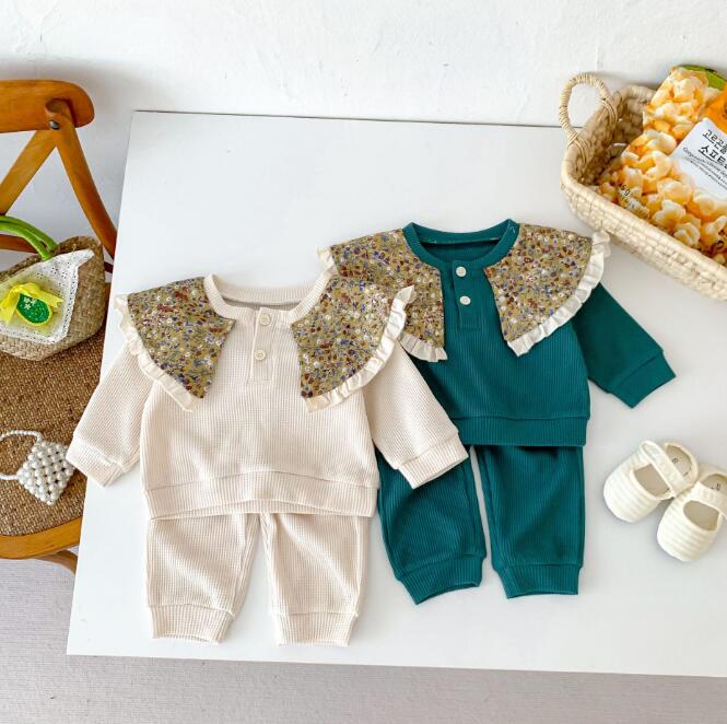 子供服★トップス+ズボン★セットアップ★韓国風子供服★ベビー★男女兼用★2色★66-100CM